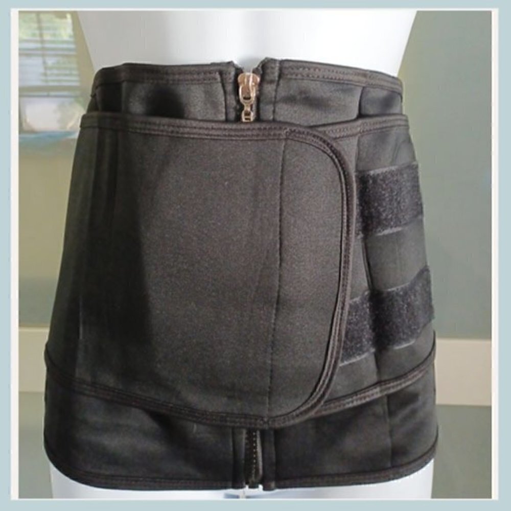 🔥 Black Waist Trainer Belt – Tummy Control Slimming Wrap | Sweat Band Belt - Picture 2 of 10